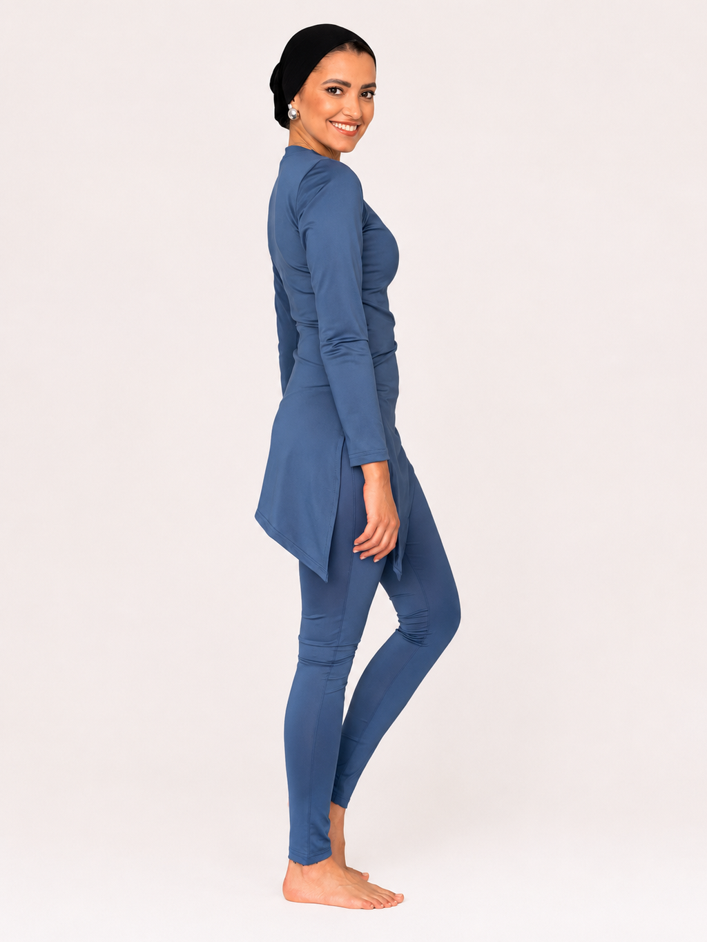 Steel Blue Broche Top