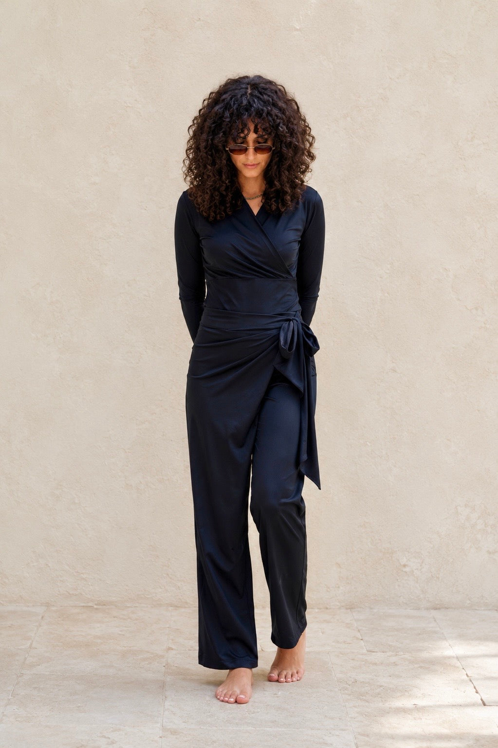 Black Wrap-around Pants