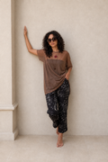 Paisley black surf-pants