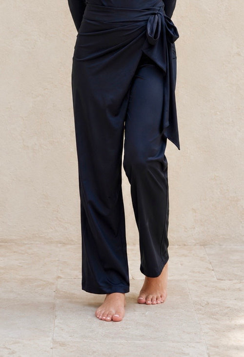 Black Wrap-around Pants