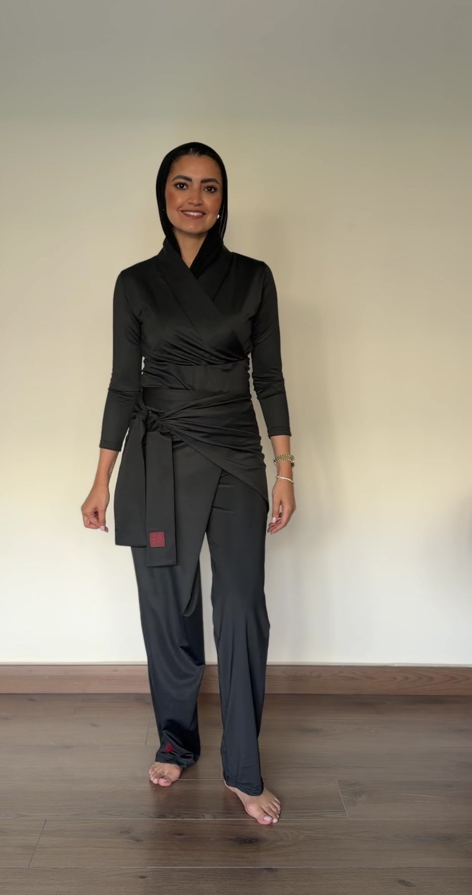 Black Wrap-around Pants
