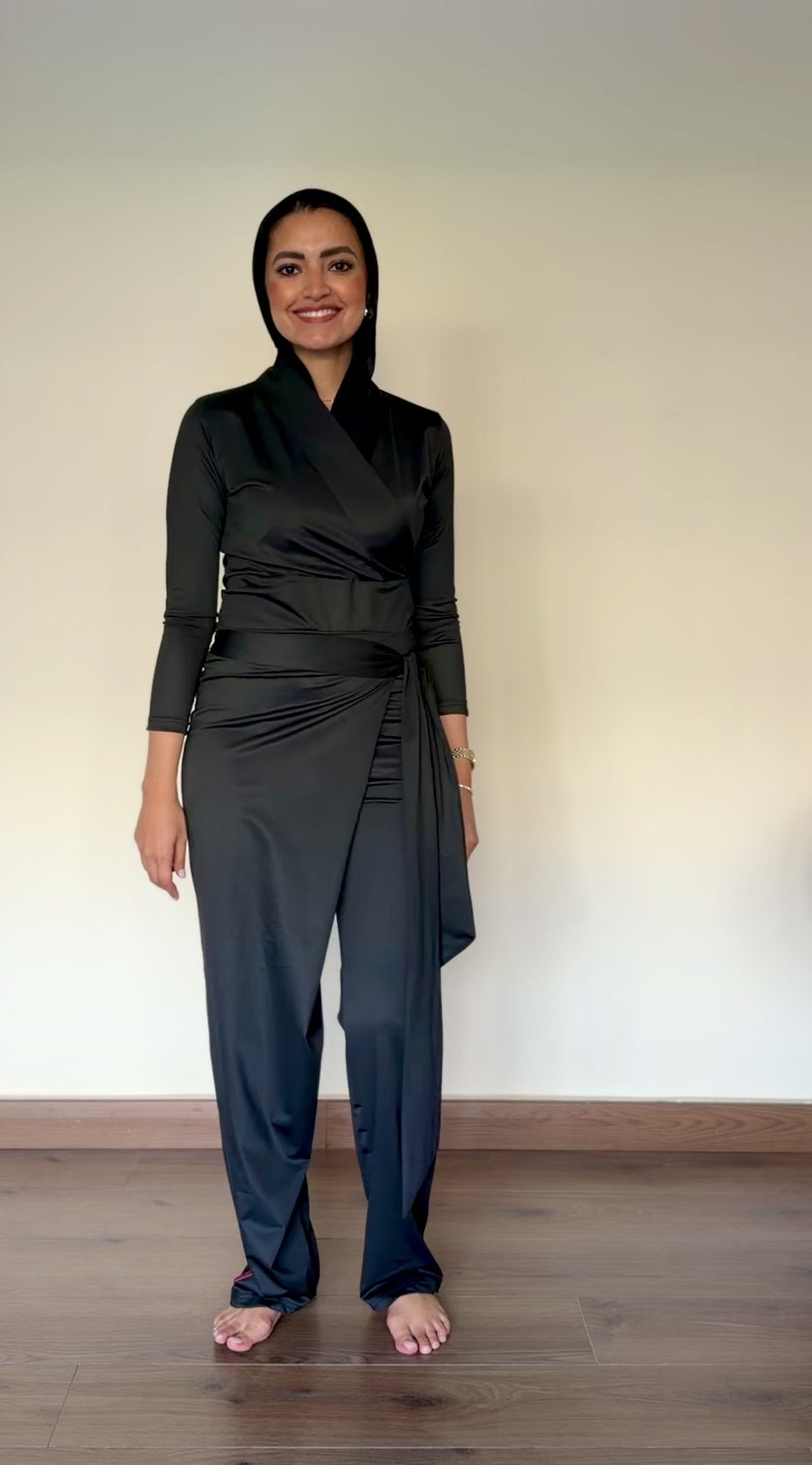 Black Wrap-around Pants